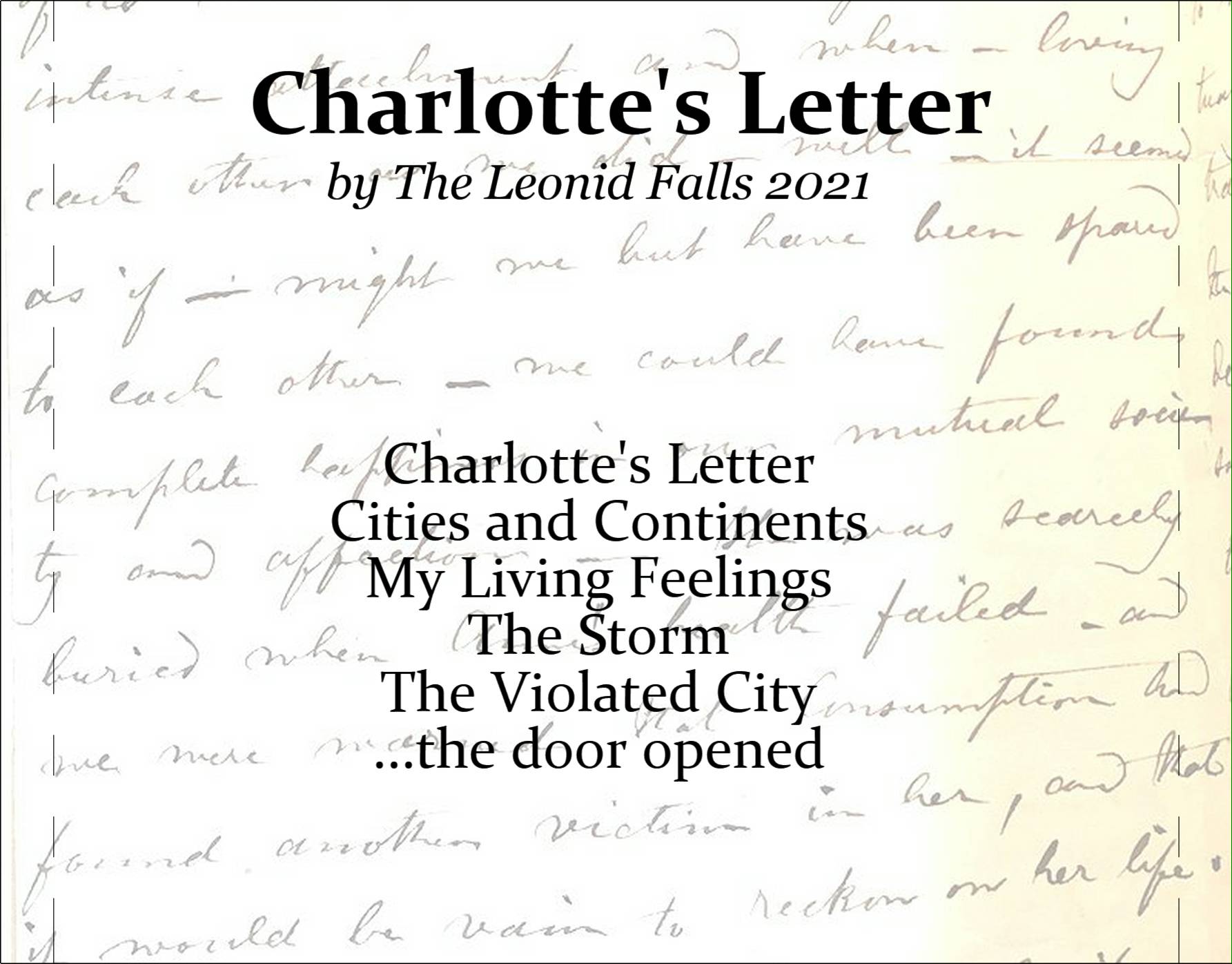 Charlotte's Letter back